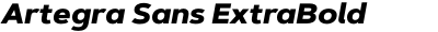 Artegra Sans ExtraBold Italic